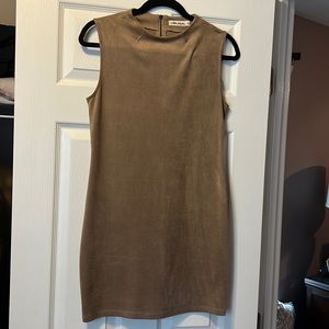 Faux Suede Dress